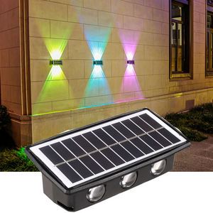 Led Outdoor Wall Light Sconce Modern Lamp Exterior Solar Wall Lamp for Garden Decoration