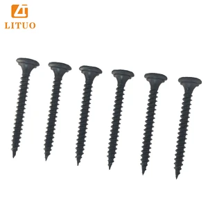 Double Layers Head Black Fine Thread Steel Drywall Screw for Gypsum Board