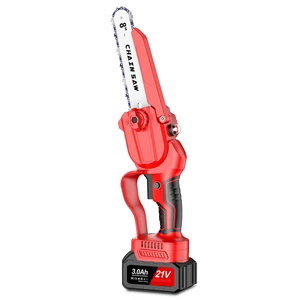 Factory Direct Sale 6 Inch Brushless Mini Electric Chainsaw 21V Cordless Portable Wood Cutting Saw