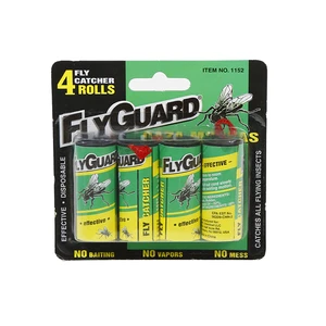Pesticide Pest Control Ant Fly Trap Eco-Friendly Plastic Sticky Fly Glue Ribbon Flycatcher