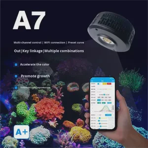 Aipai A7 Third Generation 100W Aquarium Light New Model Sunrise Sunset LED Light Full Spectrum App Control Seawater Living Box