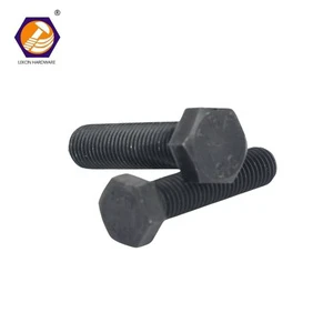 High Quality Custom Size M9 Natural Steel Hex Bolt M20 M22 M58 M29 Fastener Black Oxide Finish DIN Standard CLASS 4 UNF Thread
