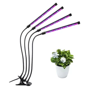 USB Charging Indoor Plant Smart Garden LED Growth Light Multi-Head Adjustable Full Spectrum 3 Modes Red Blue Clip Grow Lights