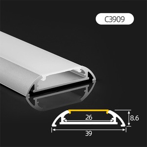 LED Channel Linear Light Aluminum Profile Extrusion for LED Strip Light Glass Shelf Cabinet Lighting