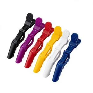 Crocodile Hairpin Duckbill Clip Anti-Slip Bumps Four-Spring Hairdressing Tools Bangs Modeling Partition Positioning Barber Shop