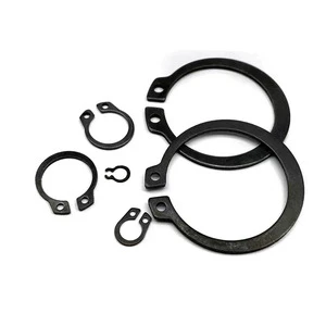 YPH Factory Direct DIN 471 Retaining Rings for Shafts Black Plating Steel High Quality C Shape 46-54Hrc 4.8 Grade