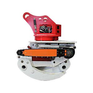 RSBM Excavator Wood Grapple With Chain Saws Tree Sawing