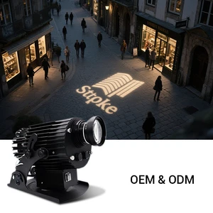 Customized 30W LED Gobo Projector Lights with IP65 Outdoor Advertising Durable Glass Body for Restaurant Store or Shop