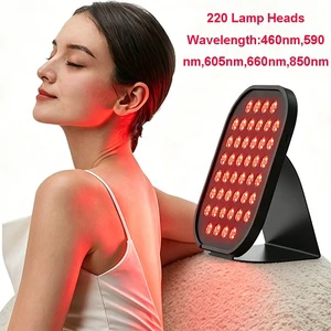 OEM ODM Portable 460nm 590nm 605nm 660nm 850nm 2600mAh Waterproof Full Body Infrared Led Red Light Therapy Panel With Stand