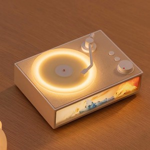 New Design Vinyl Record Bluetooth Speaker Rosemary Series Aromatherapy Diffuser Light Bedroom Decoration Night Light