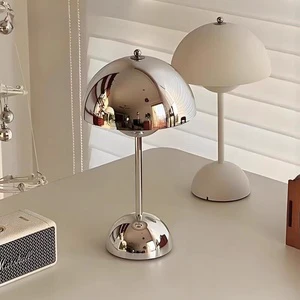 Cross-border LED Dome Lamp Nordic Home Bedroom Study Decorative Night Light Ambient Light Touch Table Lamp Battery Included