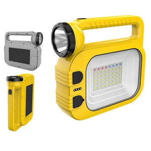Portable High Power Led Searchlight New Led Hand Search Light Outdoor Waterproof Red Blue Warning Rechargeable Searchlights