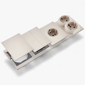 WESA Wall Switches And Sockets Ultra Thin Push Button EU 1/2/3 Gang 1/2 Way Power Socket Free Combination Luxury Modern Design