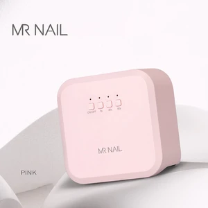 MR NAIL Quick-Drying UV Small square Lamp-Baby pink LED Phototherapy Nail Art Tool Mini Plug-In Manicure Lamp