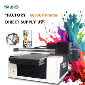 6090 UV Flatbed Printer I3200 Head With White Ink & Varnish | Industrial UV Printer For Metal, Glass, Acrylic, And Wood
