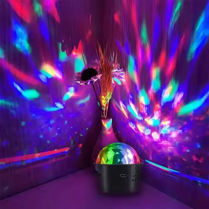Mini 3W USB Rechargeable LED Disco Ball DJ Lamps Colorful Stage Party Light Bulbs Bedroom Modern Design Outdoor Travel Camping