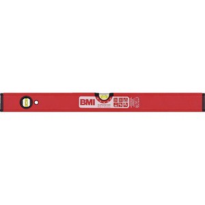 Superstar 40 cm Aluminium Red Spirit Level 0.5 Mm/m with Magnet BMI High Accuracy Tool for Construction and DIY