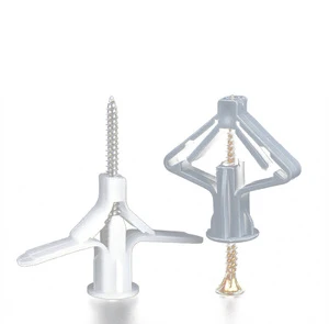 Gypsum Board Hollow Wall Pipe Plug, Aircraft Butterfly Expansion Anchor Bolts Tube, Screw Expansion Pipe