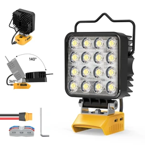 Low Price 48W LED Work Light Compatible with Dewalt 18V 20V Battery Work Lamp 18V 20V LED Work Light Battery Light