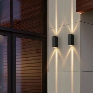 Outdoor Waterproof Beam Spotlight Wall Lamp, Double Head Exterior Wall Washer Light for Storefront, Door Pillar & Entrance