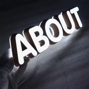 Commercial Mini Letter Logo LED Lighting Acrylic Channel Advertising Decorative Letters Indoor Office Customizable Retail Shop