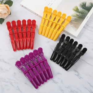 HC015D Wide Teeth & Double-Hinged Design Alligator Styling Sectioning Clips of Professional Hair Salon Quality Multipurpose Clip