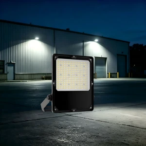 IP66 LED Flood Light Outdoor 120-277V 5-Year Warranty Aluminum+Tempered Glass For Warehouse/Garden/Parking Lot/Workshop