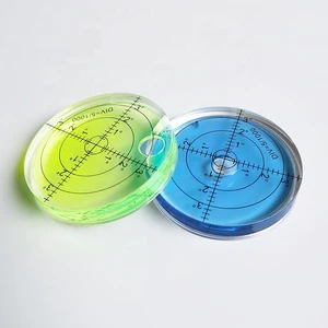 Big Machine Yellow ABS Spirit Level 66mm Diameter 0.2mm Accuracy