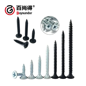 Baysundor Phosphating Black Bugle Head Cross Drive Drywall Self Tapping Screw for MDF Gypsum Wood-Tornillo Screw