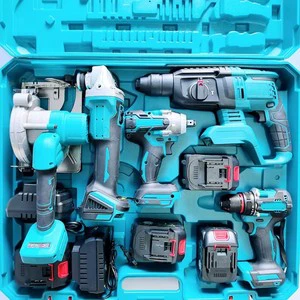 High Quality 21V Brushless Rechargeable Lithium Battery Iron Cordless Drill OEM Power Tool Set