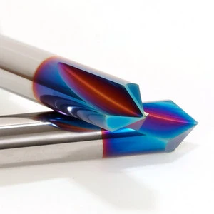 HANDERK OEM HRC65 Chamfering Drill Bit Tungsten Carbide Chamfer End Milling Cutter for CNC Tool