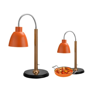 Zhuojin Copper/Black Food Heat Preservation Lamp with Lamp Heating for Hotel Buffet Table Pizza Roast and Display