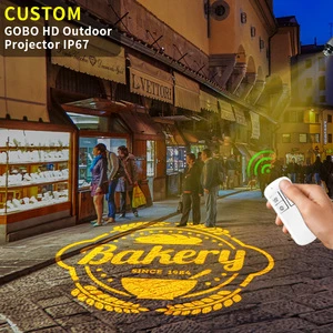 Custom 75W IP67 Logo Night Projector LED Advertising Light for Store Building Facade and Billboard Promotion