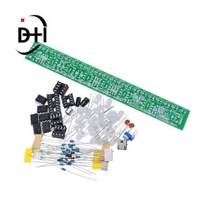 USB Audio Spectrum Lamp Kit Voice-Controlled Wire-Controlled Music Rhythm Lamp Spectrum Level Display Welding Electronic DIY Kit