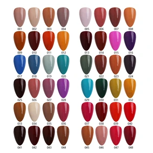 YDC Nail Gel Polish Fall Colors Autumn Season OEM Excellent Ultraviolet Gel for Nails High Coverage and Smooth Self-Leveling