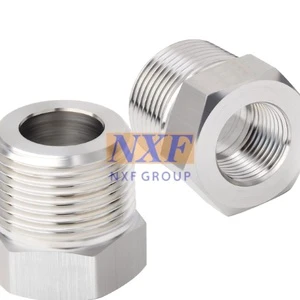 NXF UNS S31008 ASTM A403 310S/0Cr25Ni20/1.4845 DN6-100 Class3000-9000 310S High Pressure Stainless Steel Threaded Bushing