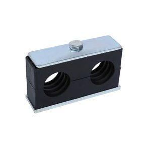 YANYE New Design Zinc Finish Two-hole Carbon Fiber Tube Strong Clamping Heavy Duty Industrial Plastic Hardware Pipe Clamps