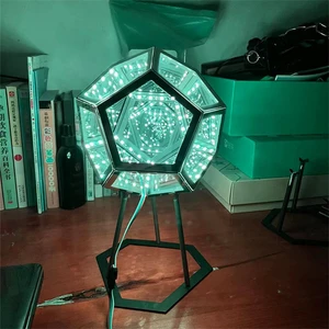 Creative Personality Cool Dodecahedron Color Night Club Light for Interior Room Decor