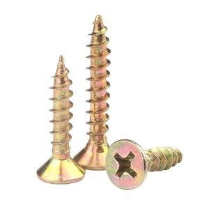 Fiberglass Coated Color Zinc Self-Tapping Screws | High Corrosion Resistance | for Construction/Metal/Plastic Applications