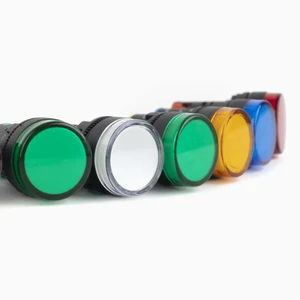 EWJ Industrial LED Small Signal Light Indicator Ad216-12/16/22ds Panel Mount 22mm 220V IP65 Multi-color Durable ABS