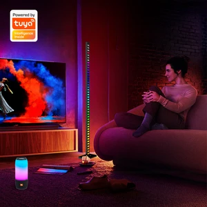 Tuya Music Rhythm Multicolor LED Lamp Voice & Remote Control Home Decor Corner Atmosphere Light for Living Room Party