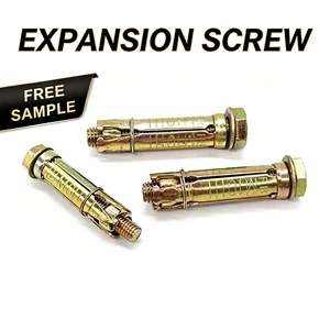 High Quality Color Zinc Plated 3 Piece 4 Piece Expansion Bolt Carbon Steel Sleeve Anchor Plasterboard Drywall Stock