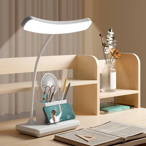 High Brightness Table Lamp with Night Light Touch Dimmable Eye Protect Study Lamp USB Reading Book Light Flexible Kids Desk Lamp