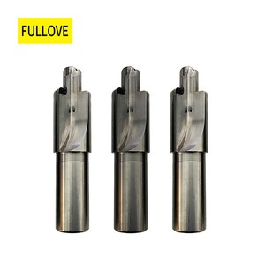 Fullove Custom High Precision 2-Flute Solid Carbide Step Drill Bit Self-Centering Point Internal Coolant For Metal Drilling