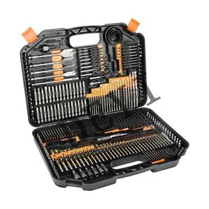 High Quality 246pcs Drill Bit and Screwdriver Set for Drilling Holes in Wood Metal Concrete Masonry Construction