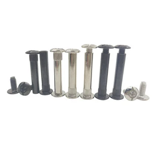 Custom Countersunk Head Sex Bolt Binding Post Rivet Stainless Steel Male and Female Screw Chicago Screws