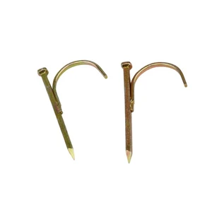 PPR Water Pipe Hook Nail Into the Wall Steel Nail Cement Fixed Pipe Code Nail 4 Points 6 Points 1 Inch
