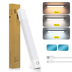 Motion Sensor Cabinet Light Rechargeable Ultra Thin LED Wireless Magnetic Strip