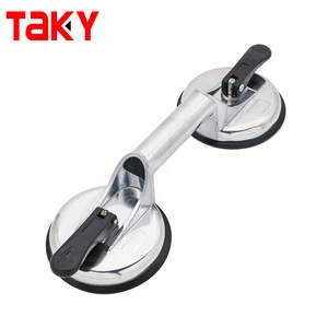 Hand Held Suction Cup for Glass 2 Cup Glass Suction Liftier Professional Glass Suction Cup