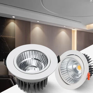 LED Downlight 3W-50W AC85-265V 36 Degree Aluminum Recessed Ceiling Spotlight IP20 for Home and Office Lighting